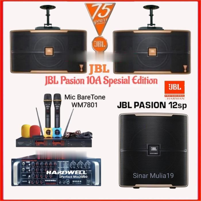 Jual Paket Karaoke JBL Pasion 10A / Sub JBL Pasion 12SP / Hardwell Mix