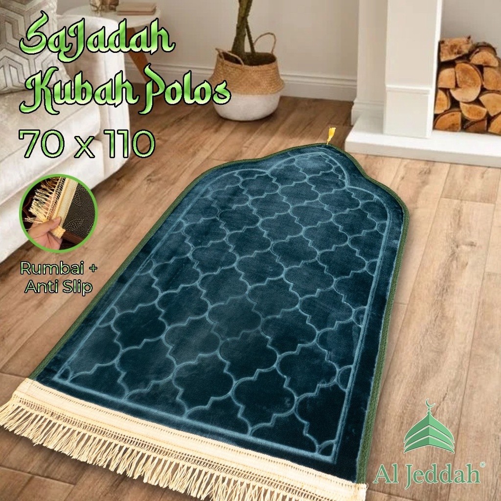Sajadah Kubah Polos AL-JEDDAH 70x110 Sejadah Turki Tebal Anti Slip
