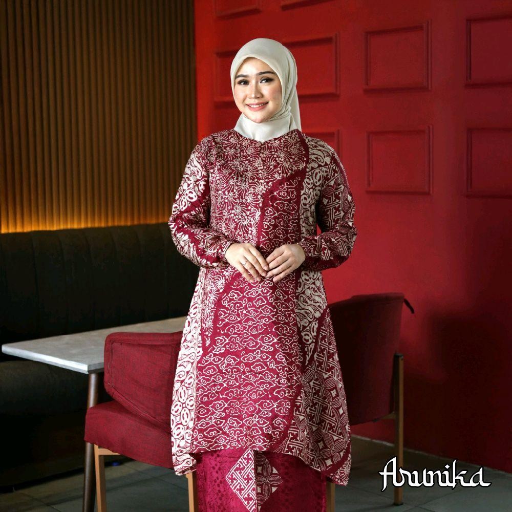 Jual SET GAMIS BATIK BAHAN DOBBY SUTRA STELAN ROK BATIK SUTRA GAMIS ...