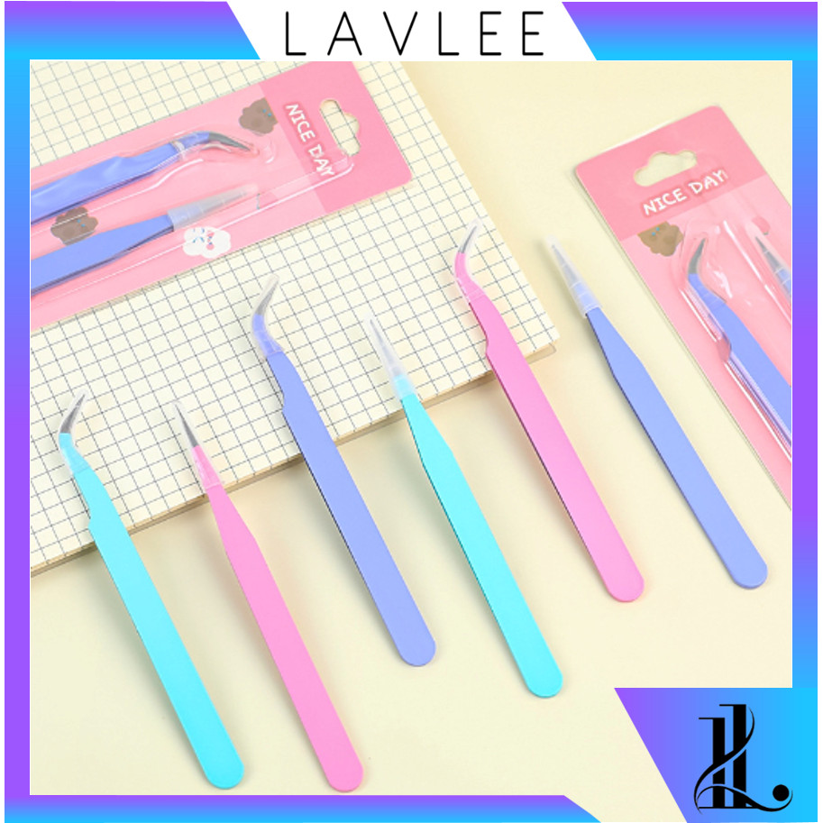 Jual Lavlee - 5841 Pinset Bengkok / Pinset Lurus / Tweezer Sticker ...