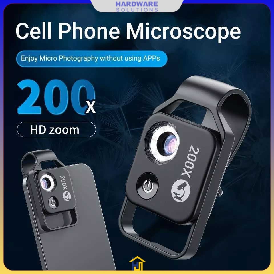APEXEL Microscope Pour Smartphone 200x - Explorez Le Monde Microscopique Sans Application !
