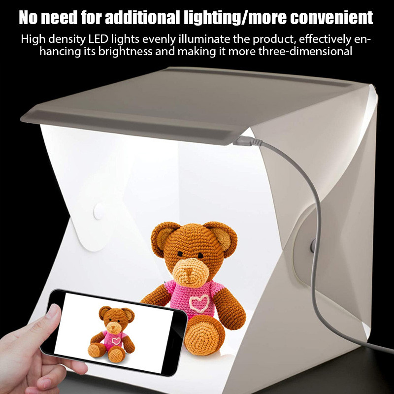 Jual Portable Folding Photobox Photography LED Light Room Photo Studio ...