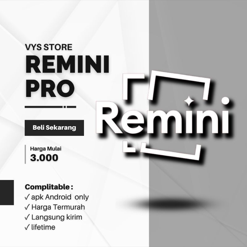 Jual Remini Pro 1 Tahun (Bukan web / bukan apkmod) | Shopee Indonesia