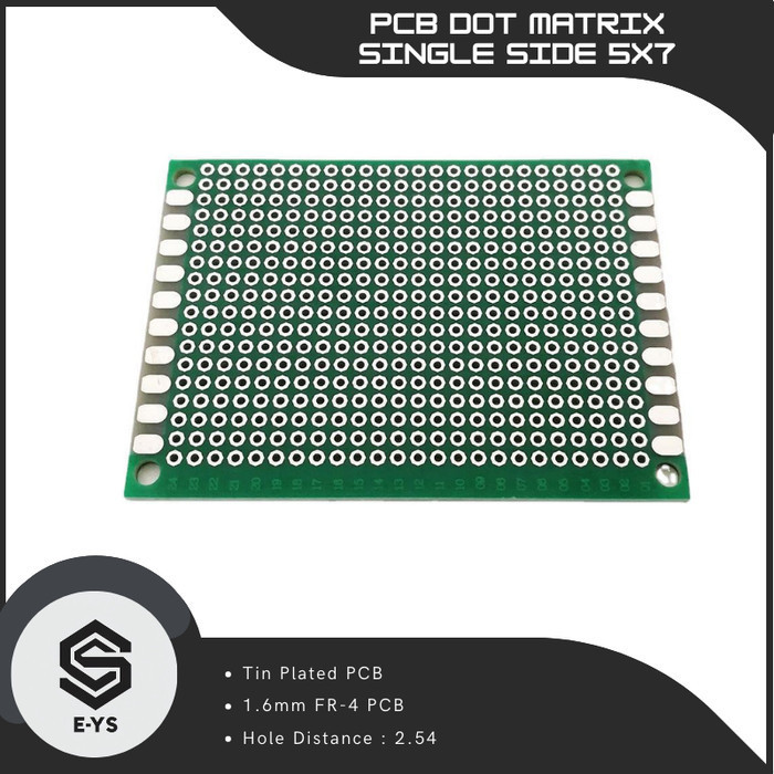 Jual PCB Lubang / Matrix Circuit Board 5x7cm Single Layer | Shopee ...