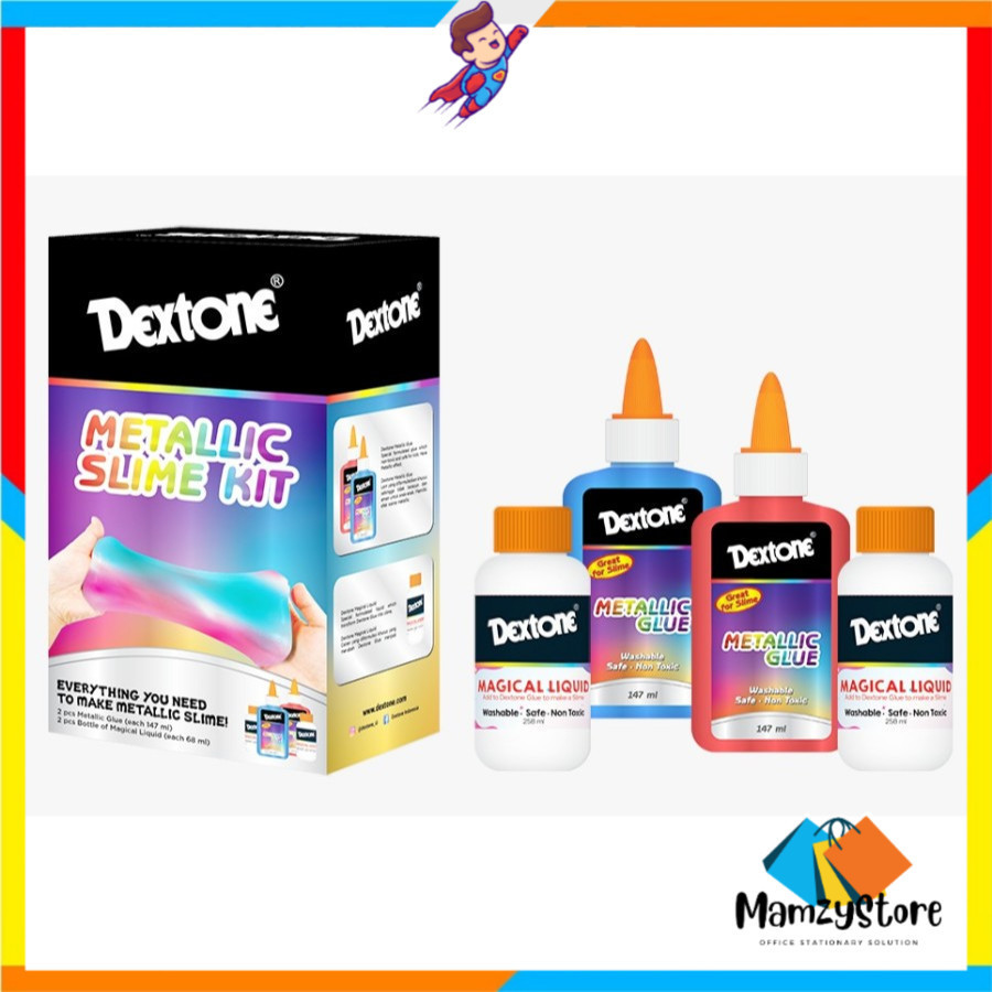 Jual DEXTONE Slime Kit - DIY Bahan Membuat Slime Premium - METALLIC ...