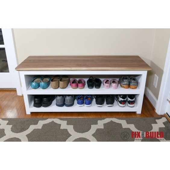 Jual Rak Sepatu/Meja Sepatu Minimalis/Diy Adjustable Shoe Storage Bench ...