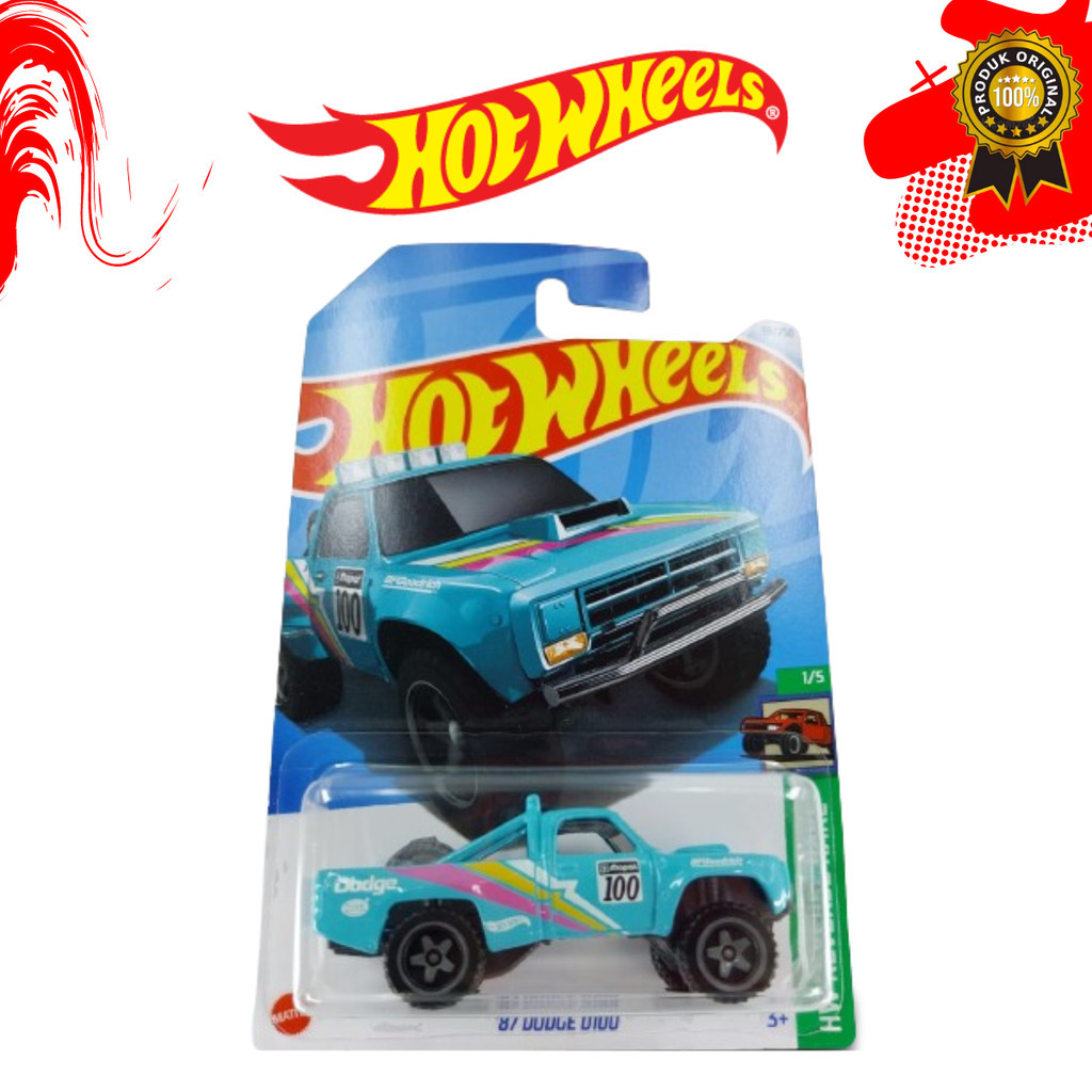 Jual Hot Wheels 87 Dodge D100 Tosca Pickup Reverse Rake | Shopee Indonesia