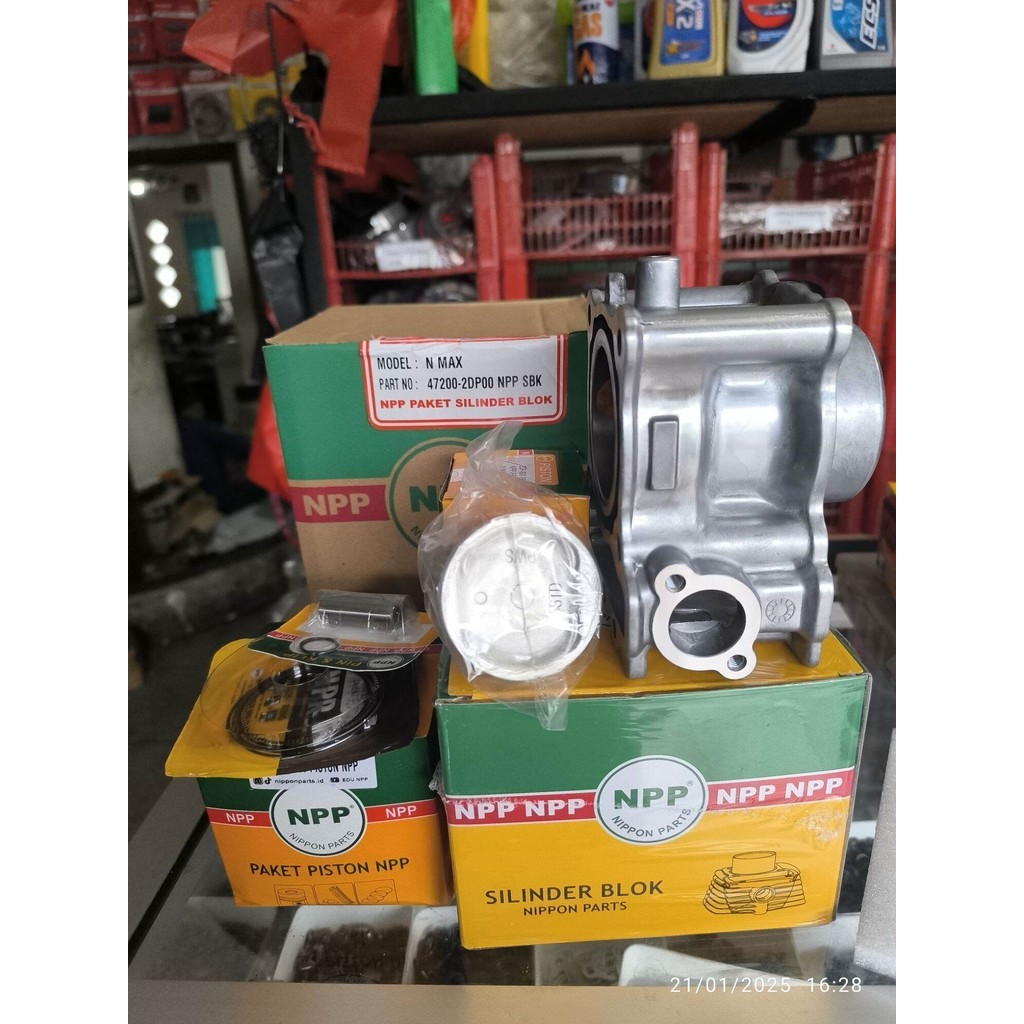 Jual BLOK SEHER SET+PISTON KIT NPP NMAX, AEROK SERI 2DP ORIGINAL NPP ...