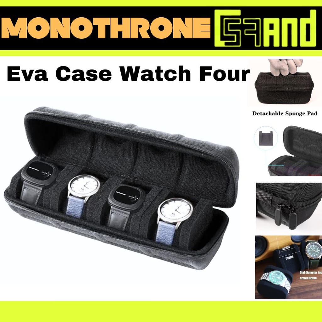 Jual Case Jam Tangan Isi 4 Bag Tas Jam Watch Travel Hardcase Hard Case ...