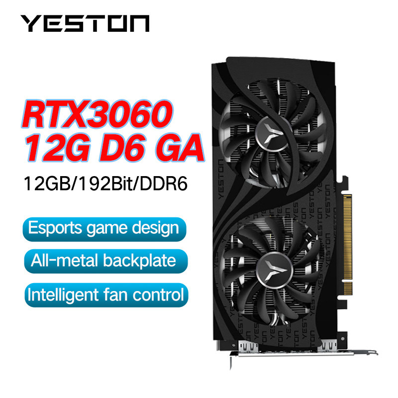 Jual Yeston GeForce RTX 3060 RTX 3060 TI 12G Gaming Graphics Card 8GB ...