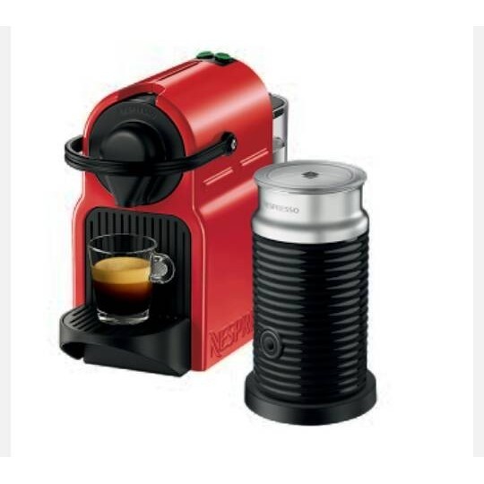 Jual Mesin Kopi Nespresso Inissia + aeroccino - Red | Shopee Indonesia