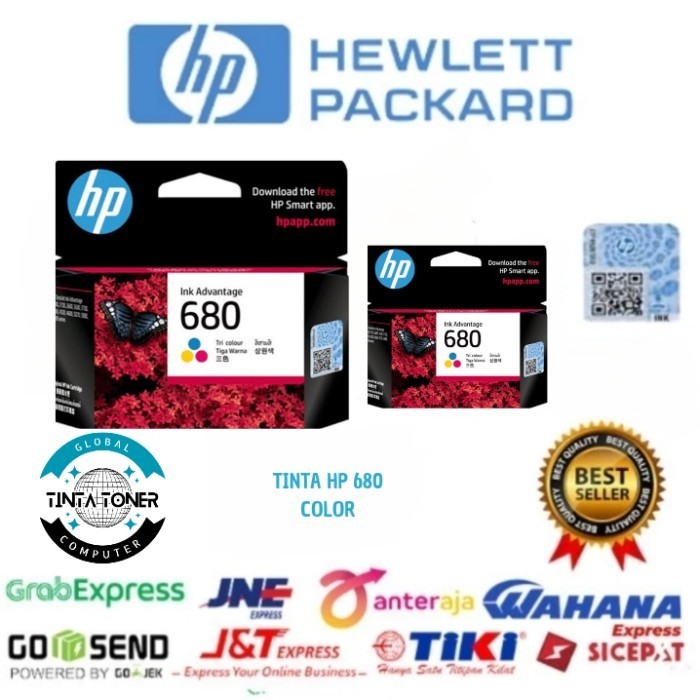 Jual TINTA HP 680 COLOR ORIGINAL | Shopee Indonesia