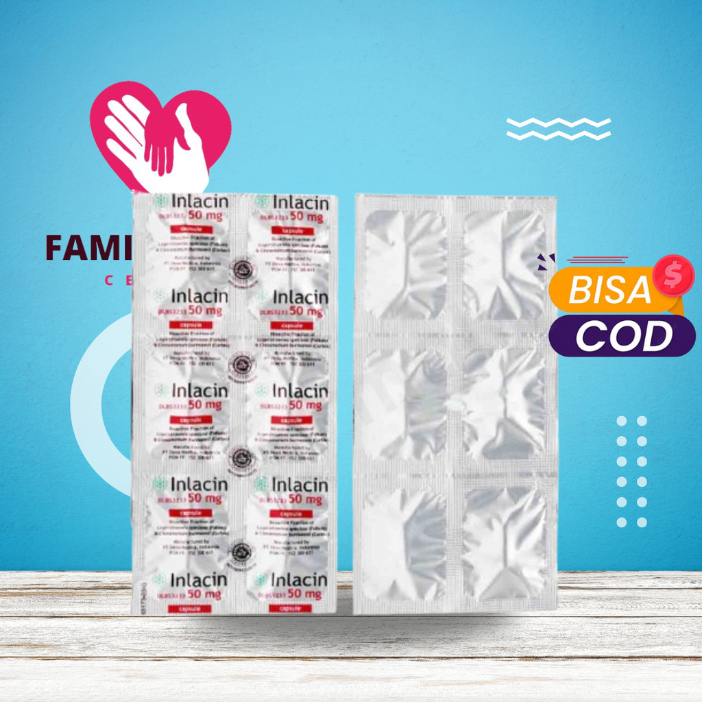 Jual Inlacin 50mg 1 Strip 6 Kapsul / Inlasin Inlacyn Imlacin Ilacin ...