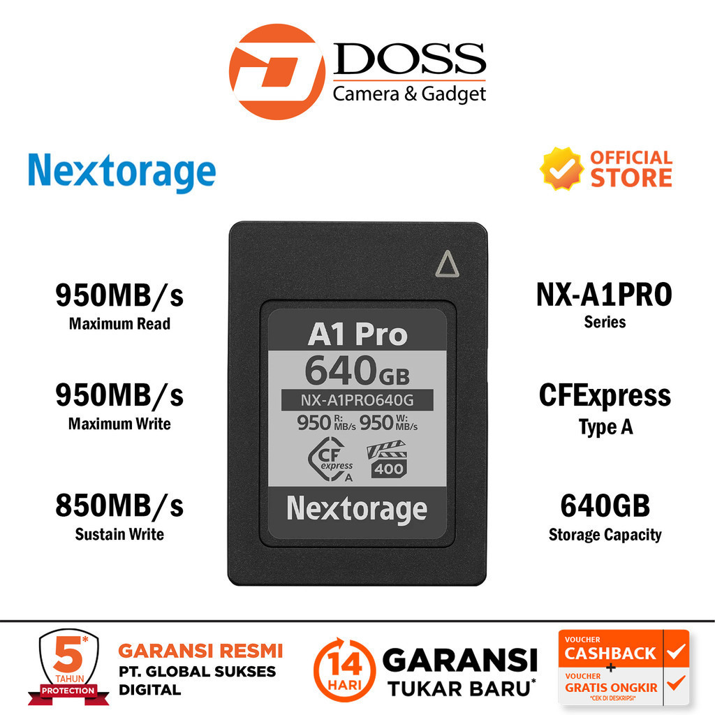 Nextorage B1 Pro 165GB CFexpress Type B Nextorage B1 Pro 165GB