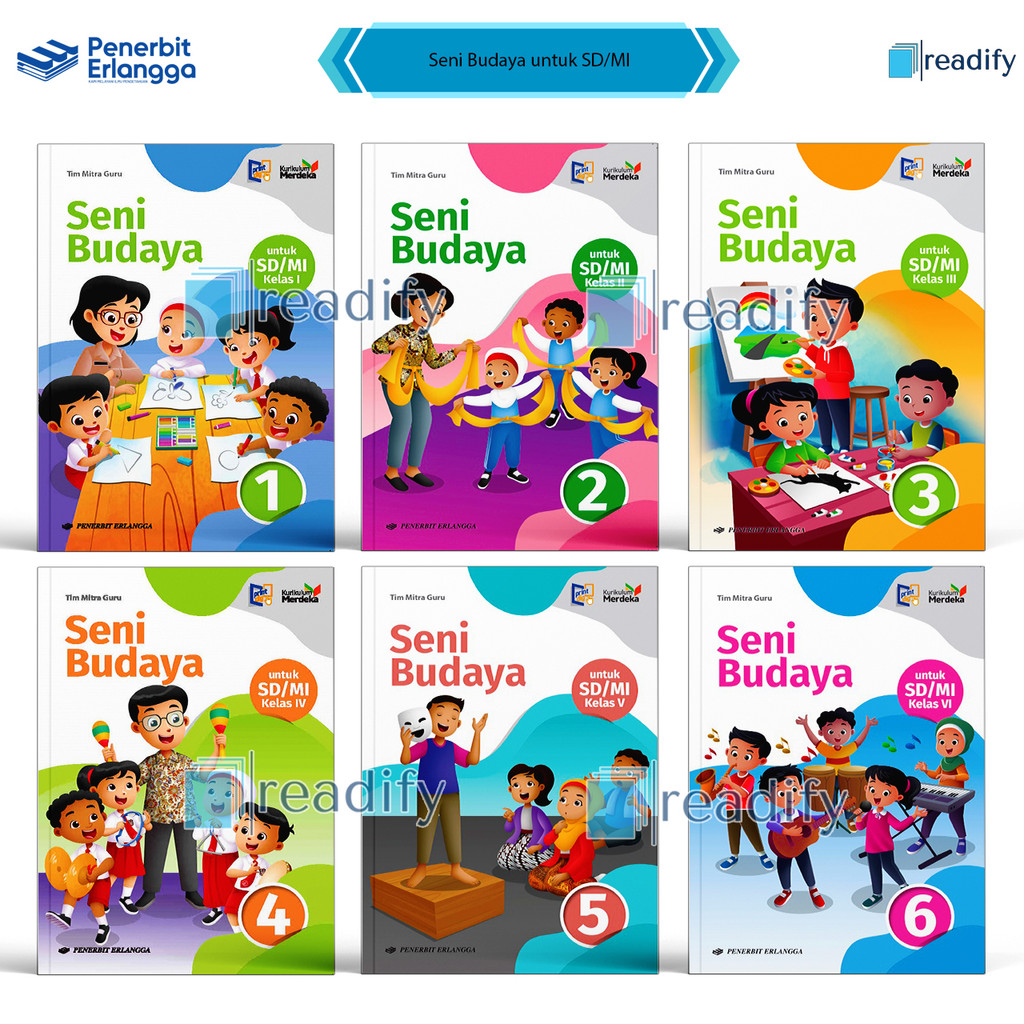 Jual ABmart Seni Budaya Kelas 1 2 3 4 5 6 SD/MI Erlangga Kurikulum ...