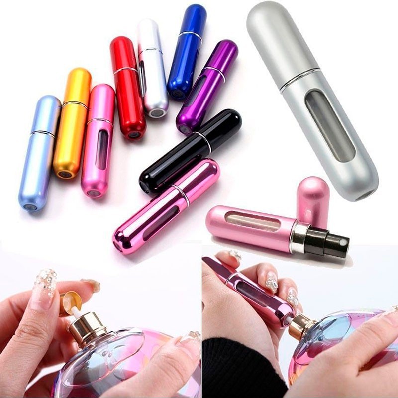 Jual (PAP) BOTOL PARFUM MINI /Botol parfum TRAVEL ALUMINIUM GAMPANG ...
