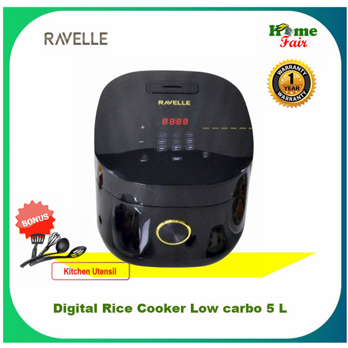 Jual RAVELLE Digital Low Carbo Rice Cooker 5 Liter Shopee Indonesia