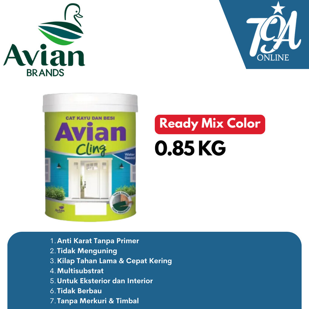 Jual Cat Kayu Besi Water Based Avian Cling Avian Kg Shopee Indonesia