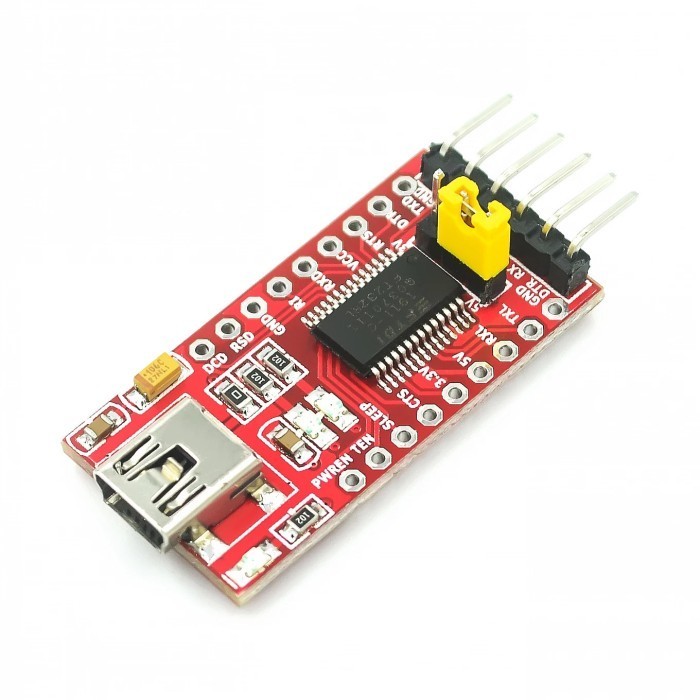 Jual FTDI FT232RL USB TO SERIAL MODULE USB TO TTL Downloader - Mini USB ...