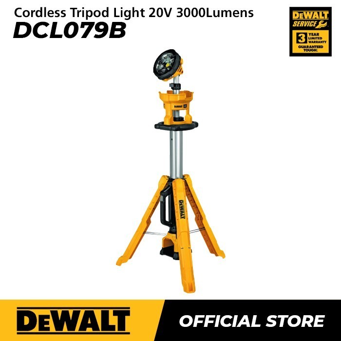 Jual Dewalt Cordless Tripod Light / Lampu Sorot Tripod Baterai 20Volt ...