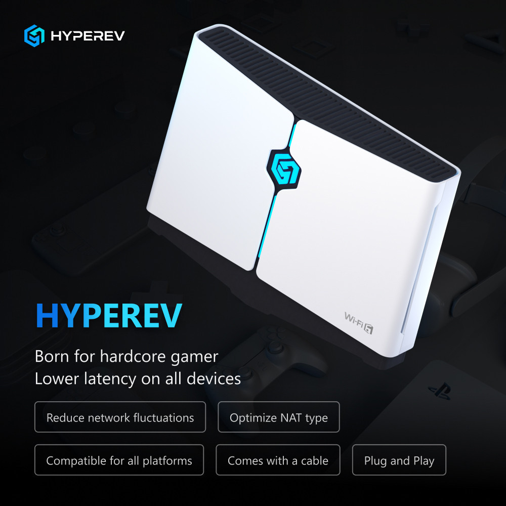 Jual HYPEREV Gaming Router for Console, Smart Booster for PS5/PS4/Xbox ...