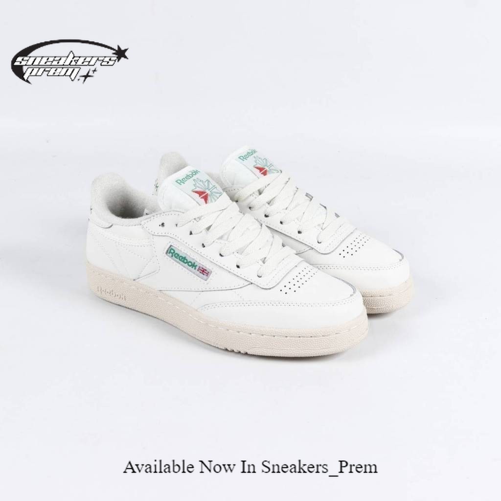 Jual Sepatu Sneakers Reebok Club C 85 Vintage White Green Original ...