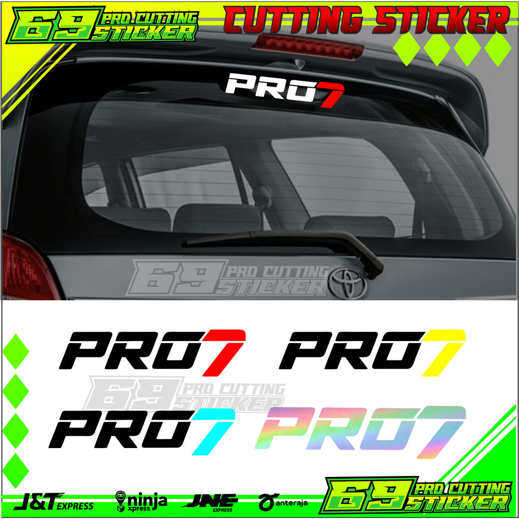 Jual STIKER PRO 7, STICKER KACA MOBIL CUTTING PRO7 | Shopee Indonesia