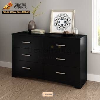 Jual Meja Rias Tamu / Kepner 6 Drawer Double Dresser Panjang 120 Cm ...