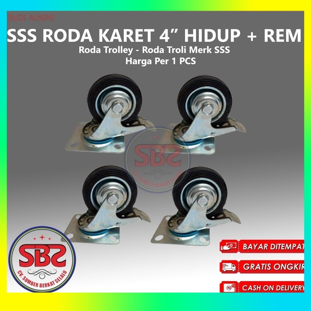 Jual SSS Roda Kastor 4