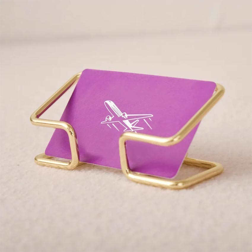 Jual Stand Card Holder Tempat Display Kartu Nama Meja Besi Unik ...