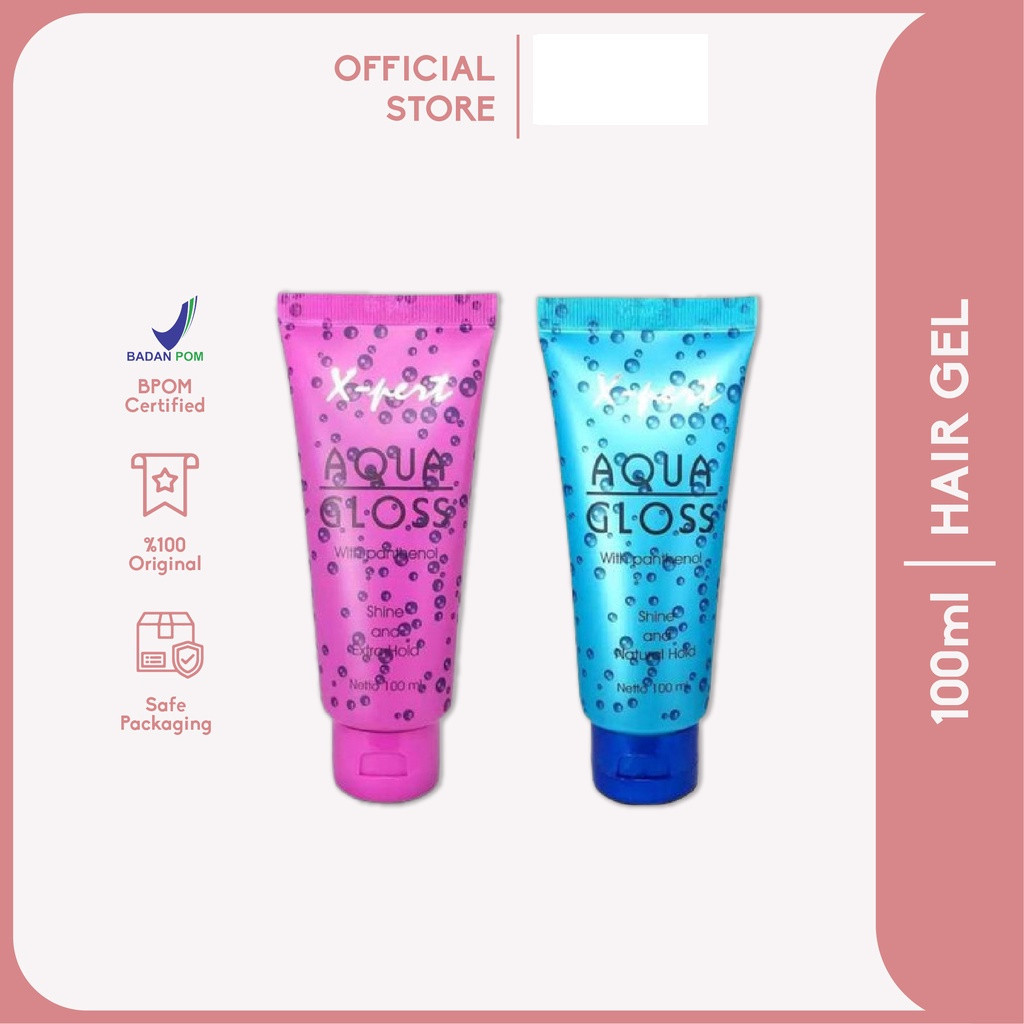 Jual Xpert Aqua Gloss Hair Gel Ml Shopee Indonesia