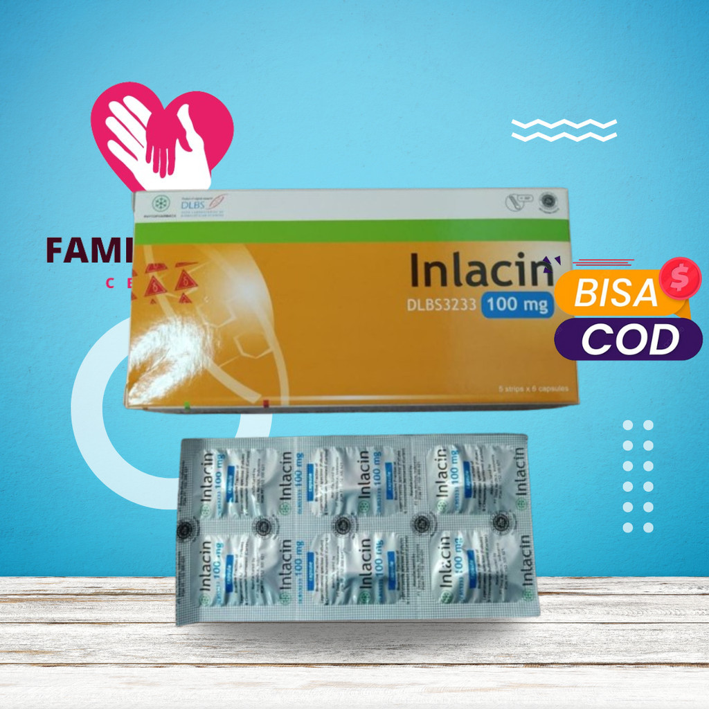 Jual Inlacin 100mg 1 Strip 6 Kapsul Inlasin Inlacyn Imlacin Ilacin ...