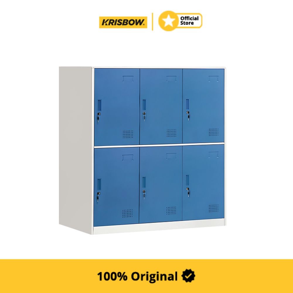 Jual Krisbow Masterspace Loker 6 Pintu Sl-A6 - Biru Locker Kabinet ...