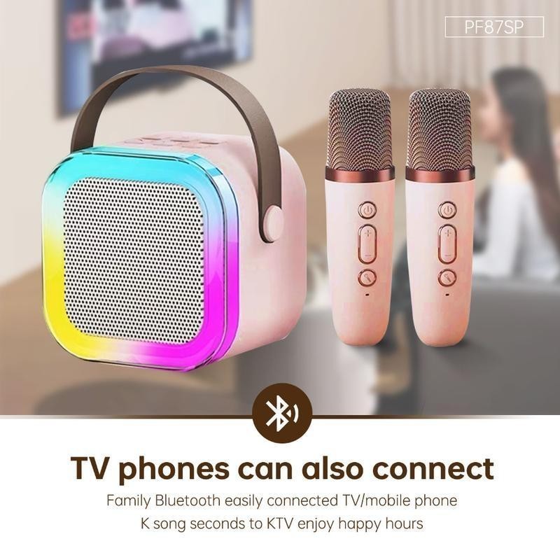 Jual Mkc Kimiso 2 Mic 1 Speaker Microphone Karaoke Set Bluetooth Mini ...