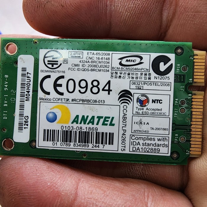 Jual Dell M960G WPAN Broadcom Wireless Bluetooth Cards CN-0M960G ...