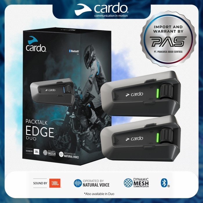 Jual BEST-- CARDO PACKTALK EDGE DUO INTERCOM (GARANSI RESMI PT. PAS ...