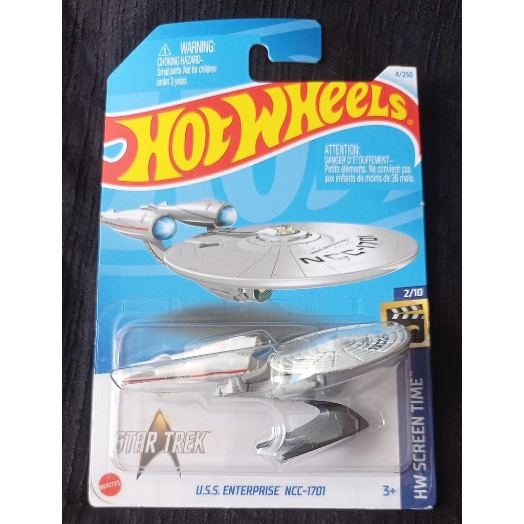 Hot Wheels Star Trek U.S.S. Enterprise NCC-1701 2013 - Boîte Non Ouverte - Édition Spéciale Avec Dégâts De Feu