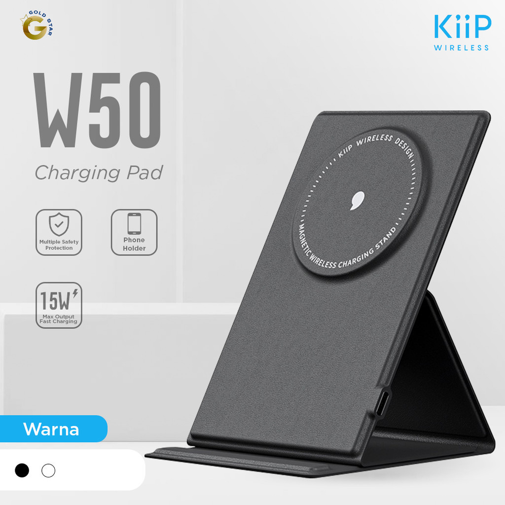 KiiP Wireless W50 Magnetic Stand Wireless Charger 15W Phone Holder