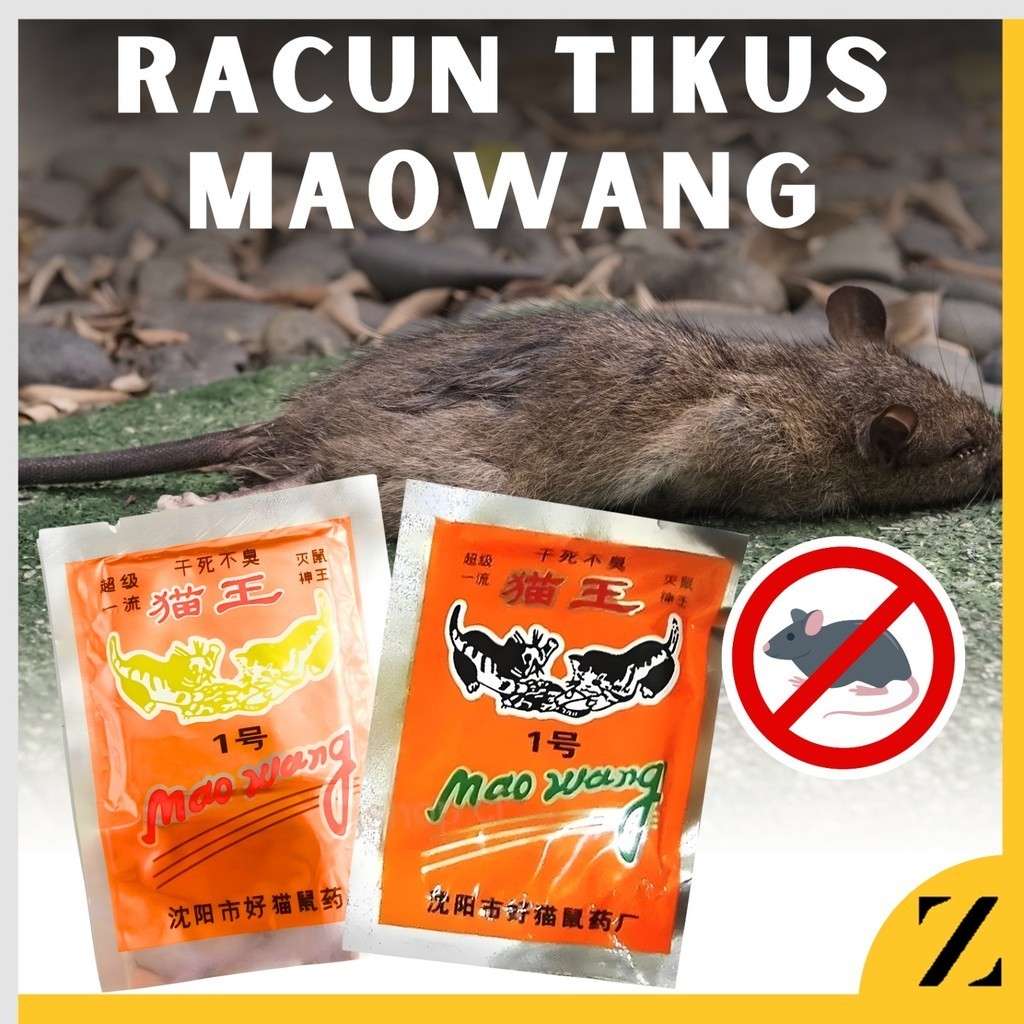 Jual Racun Tikus Maowang Mao Wang Anti Pembunuh Pembasmi Obat Bubuk