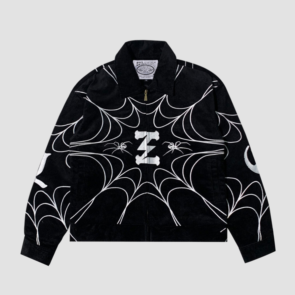 Jual EVILSPIRIT WORK JACKET - NOIR BLACK UNISEX | Shopee Indonesia