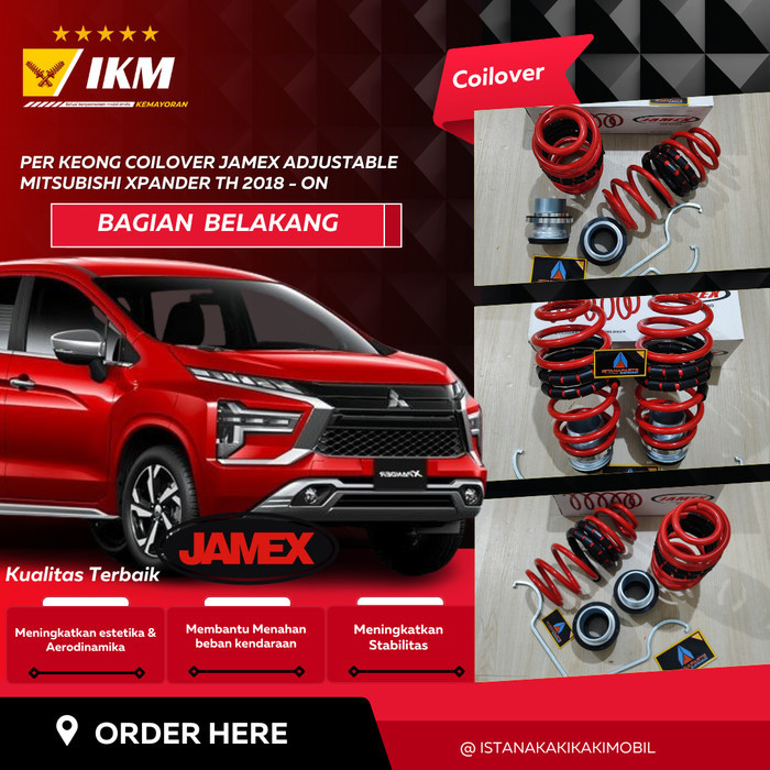 Jual Per Keong Coilover Jamex Adjustable Mitsubishi XPANDER Tahun 2018 ...