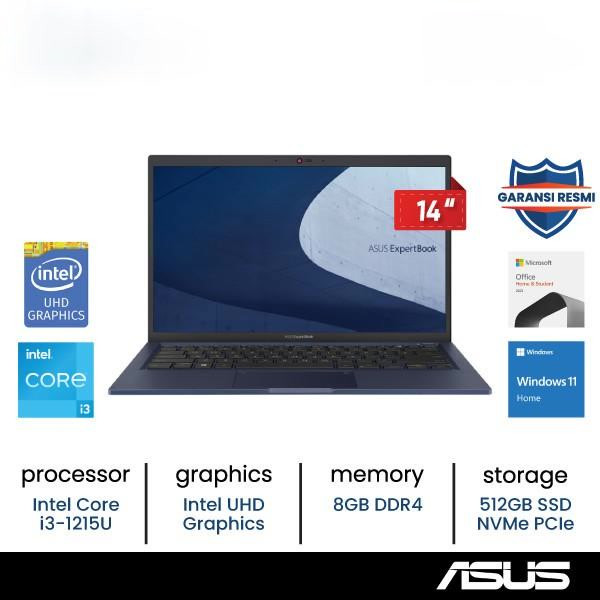 Jual Laptop ASUS ExpertBook B1402CBA-NK3852WS/Core I3-1215U/8GB/SSD ...