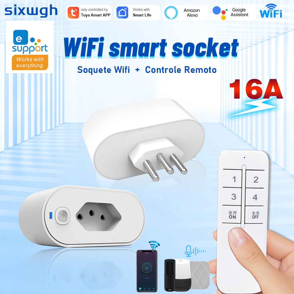 Jual Brazilian Standard WiFi Smart Socket Easy Connect Application For ...