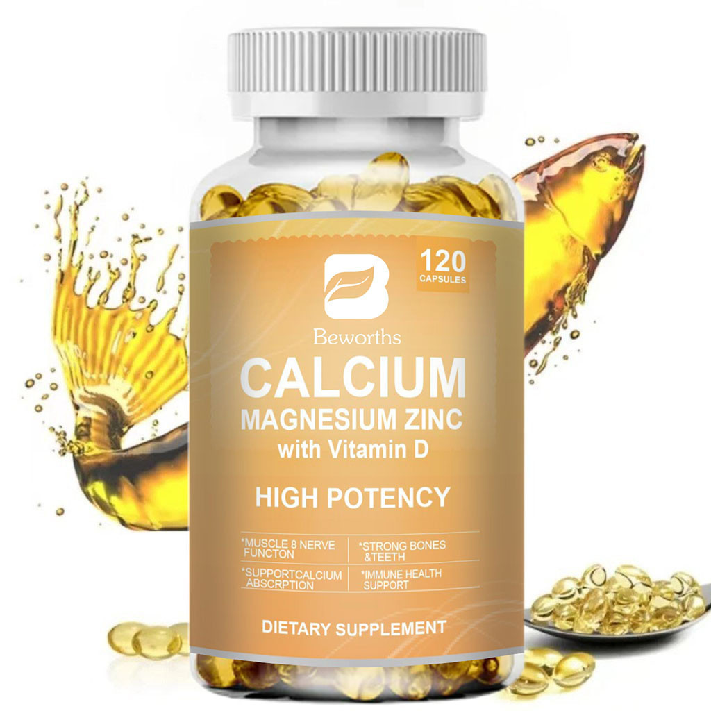 Jual Beworths Calcium Magnesium Zinc Capsules With Vitamin D For Nerve