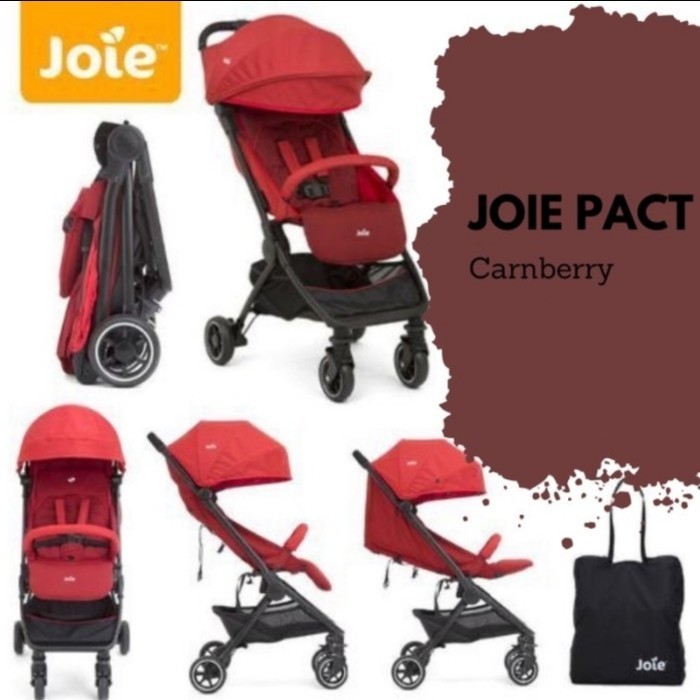 Jual stroller baby traveller JOIE PACT CRANBERRY RED PACT CR Shopee Indonesia