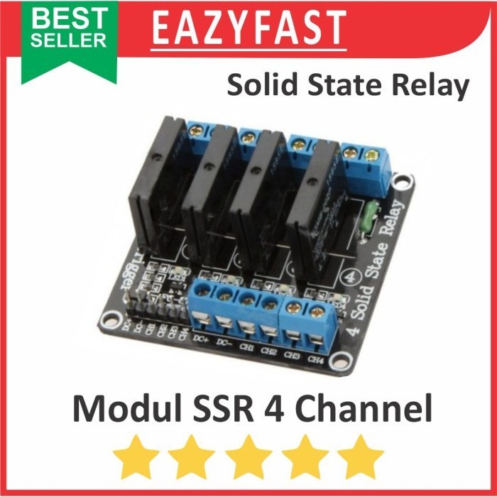 Jual Modul Solid State Relay SSR 4Ch 4 Ch Chanel Channel 5 V Volt 5V DC ...
