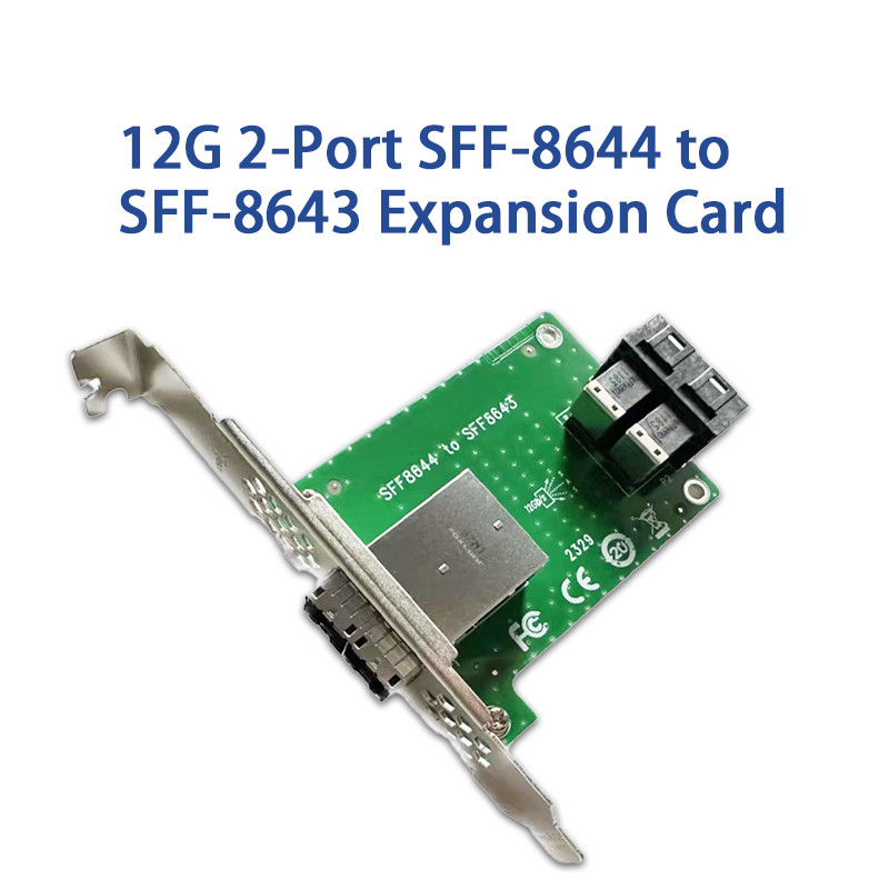 Jual 12G 2-Port SFF-8644 to SFF-8643 Expansion Card XIC4383 | Shopee ...