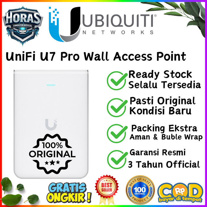 Jual Ubiquiti UniFi U7 PRO Wall 6GHz Band 2.5G PoE+ WiFi 7 Access Point Shopee Indonesia