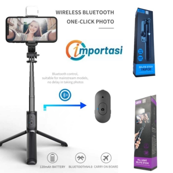 Jual Tongsis HP Phone Tripod Stick Remote Bluetooth Shutter Android ...