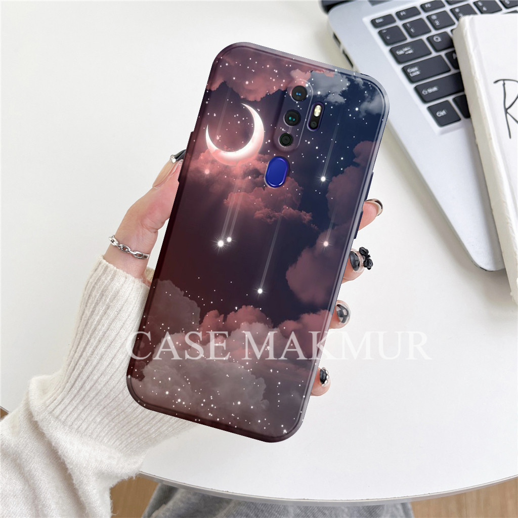 EASSGU Custodia In TPU Silicone Per OPPO A9 2020 / A5 2020 - Cover Trasparente Con Motivo Dipinto Panda, Protezione Antiurto
